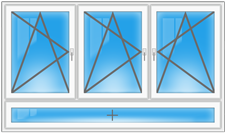 3 dreiteilige fenster